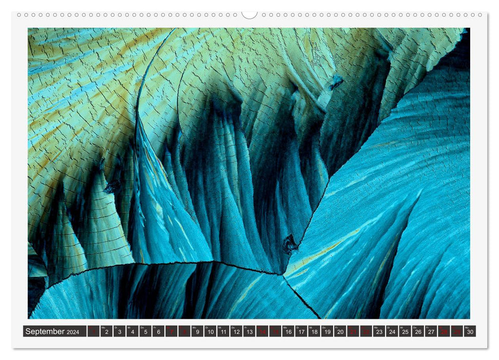 Farbenfrohe Mikrokristalle (CALVENDO Wandkalender 2024)