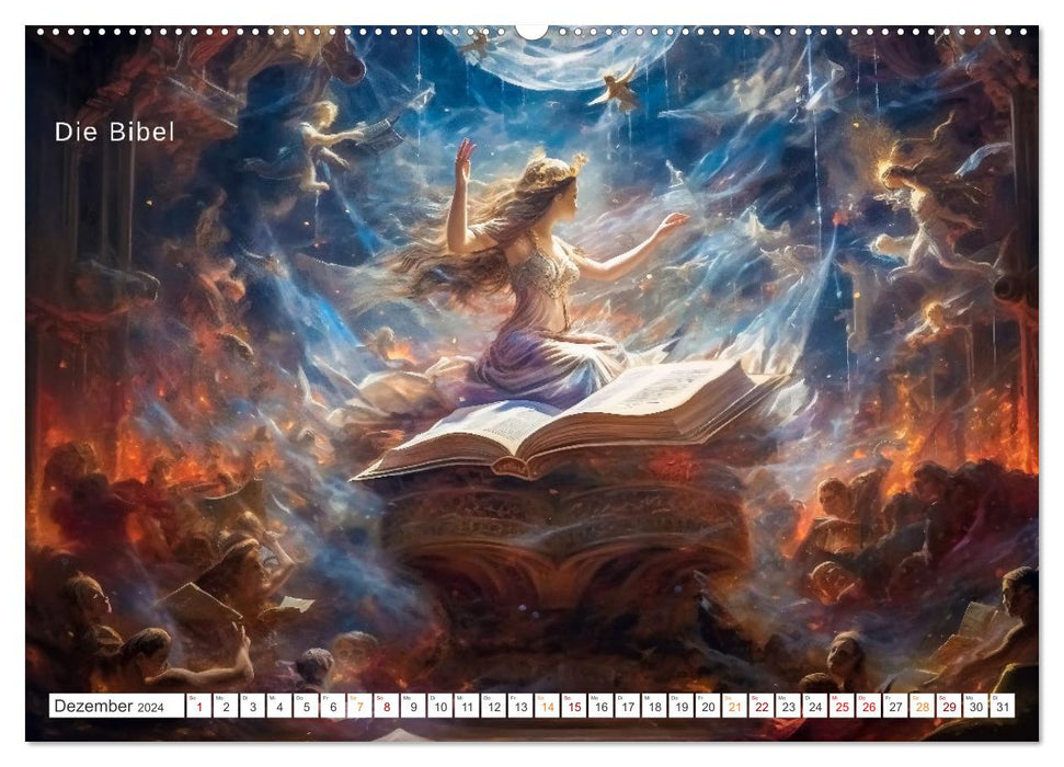 Books of world literature (CALVENDO wall calendar 2024) 