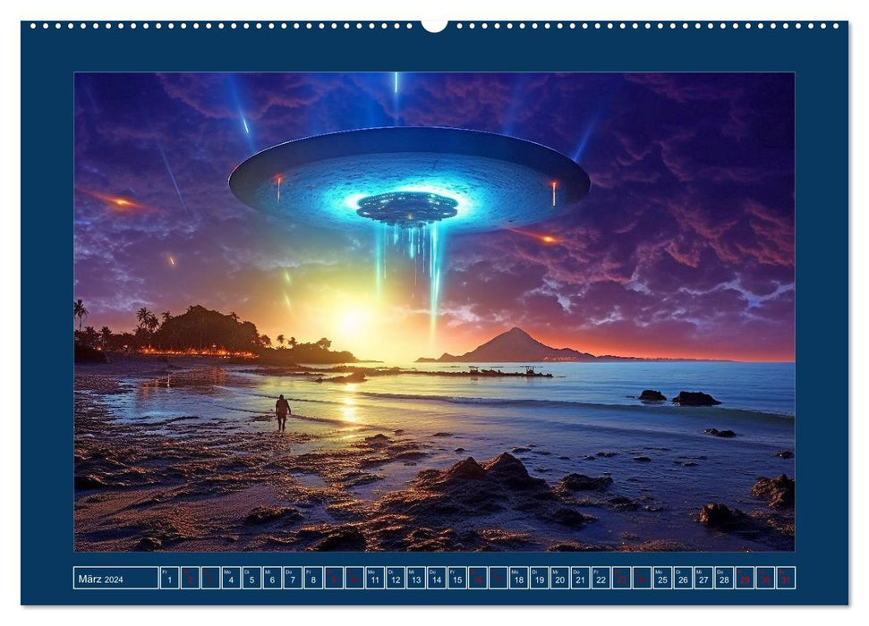 On the road with aliens (CALVENDO wall calendar 2024) 