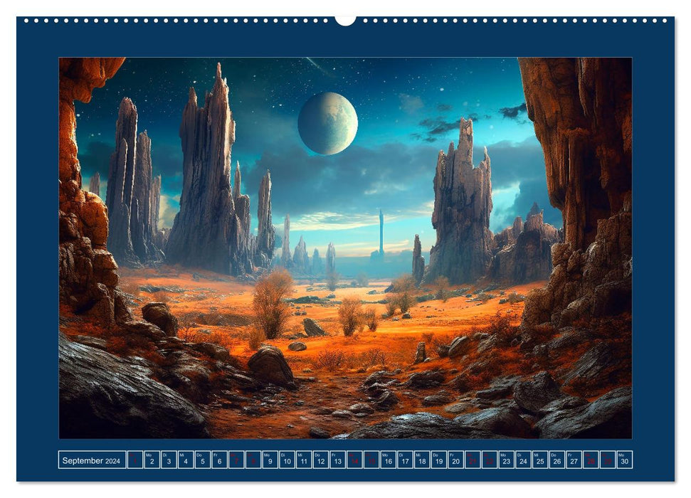 On the road with aliens (CALVENDO wall calendar 2024) 