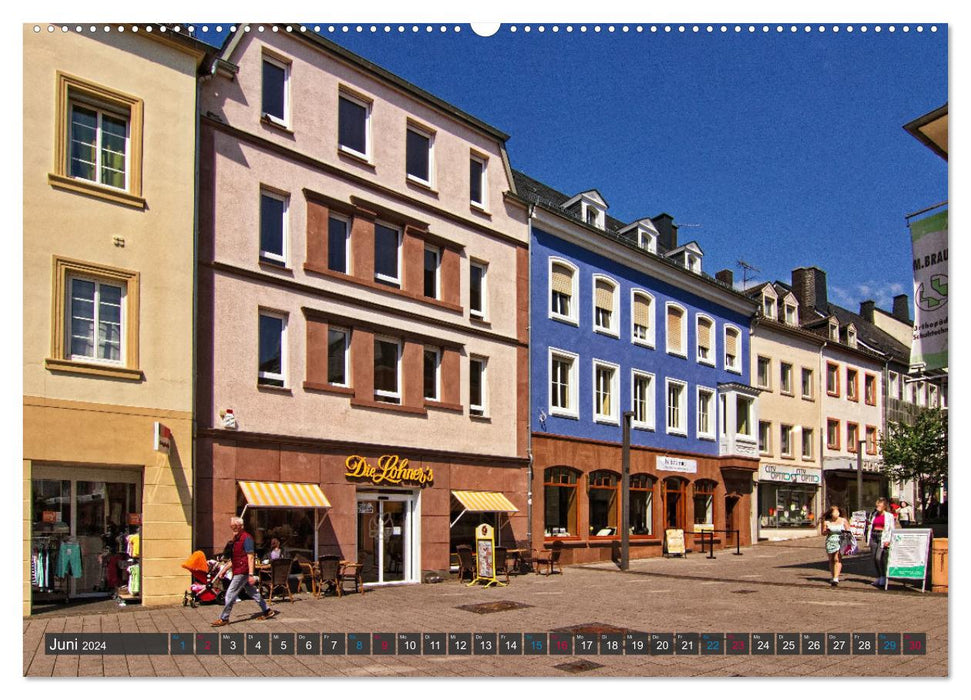 Vues de la ville de Bitburg, la ville de la bière du sud de l'Eifel (calendrier mural CALVENDO 2024) 