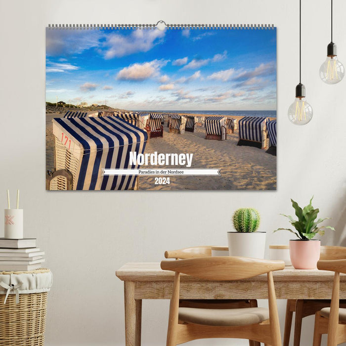 Norderney Paradise in the North Sea (CALVENDO wall calendar 2024) 