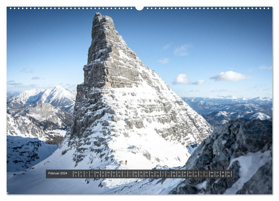 Montagnes 2024 - Styrie et Haute-Autriche (calendrier mural CALVENDO 2024) 