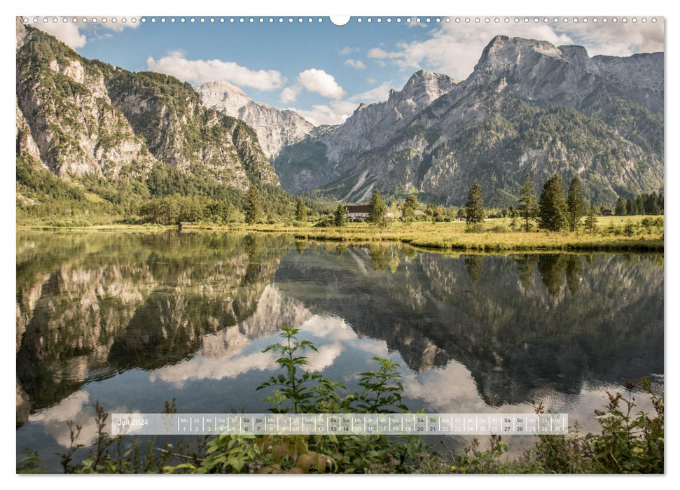 Montagnes 2024 - Styrie et Haute-Autriche (calendrier mural CALVENDO 2024) 