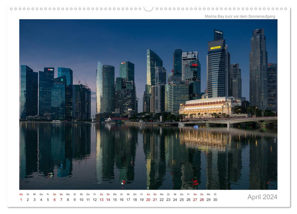 Singapore: Between skyscrapers and super trees (CALVENDO wall calendar 2024) 