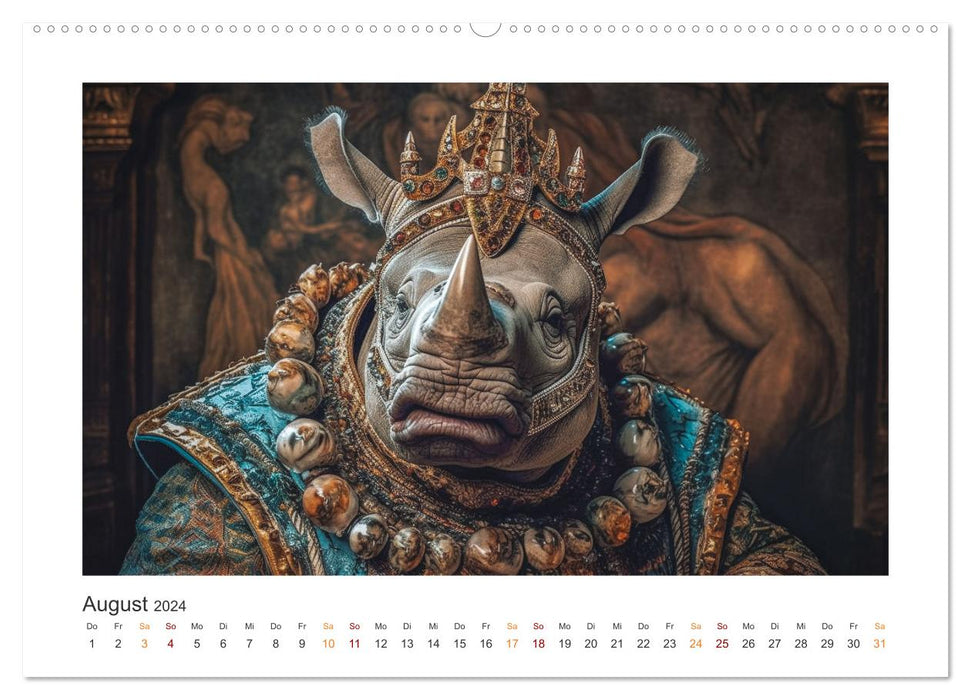 Tierisch - Königlich (CALVENDO Premium Wandkalender 2024)