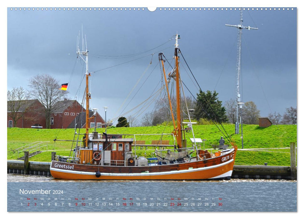 North Sea shrimp boat (CALVENDO wall calendar 2024) 