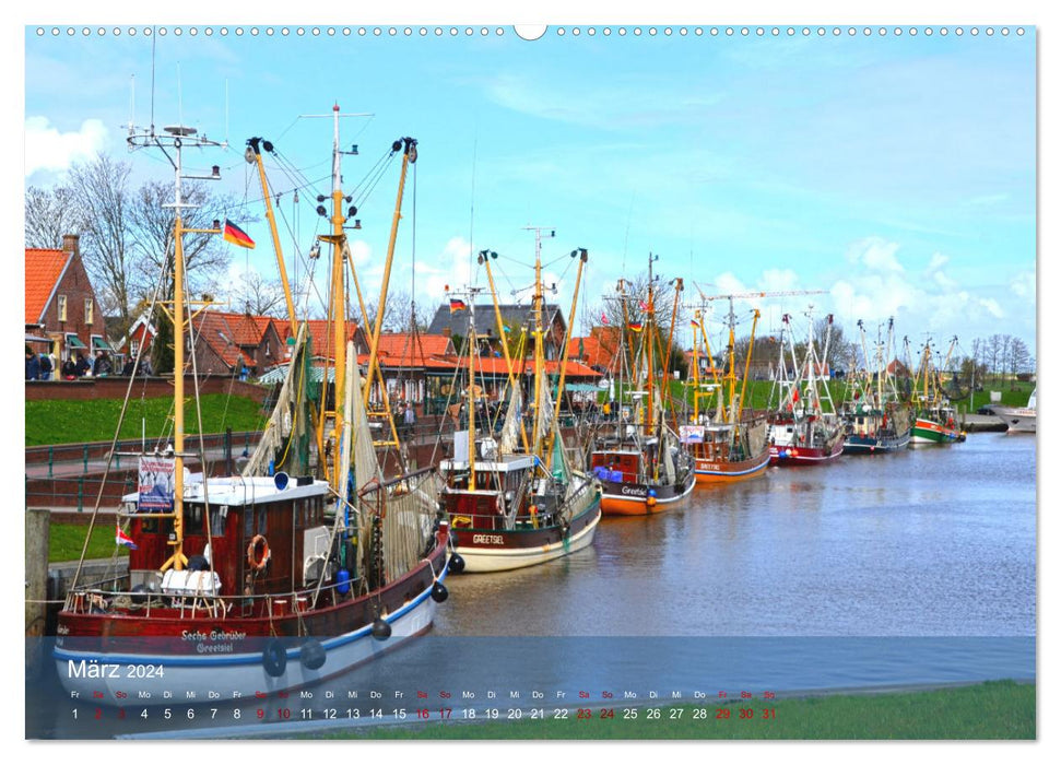 North Sea shrimp boat (CALVENDO wall calendar 2024) 