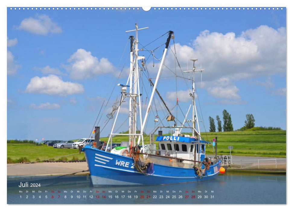 North Sea shrimp boat (CALVENDO wall calendar 2024) 