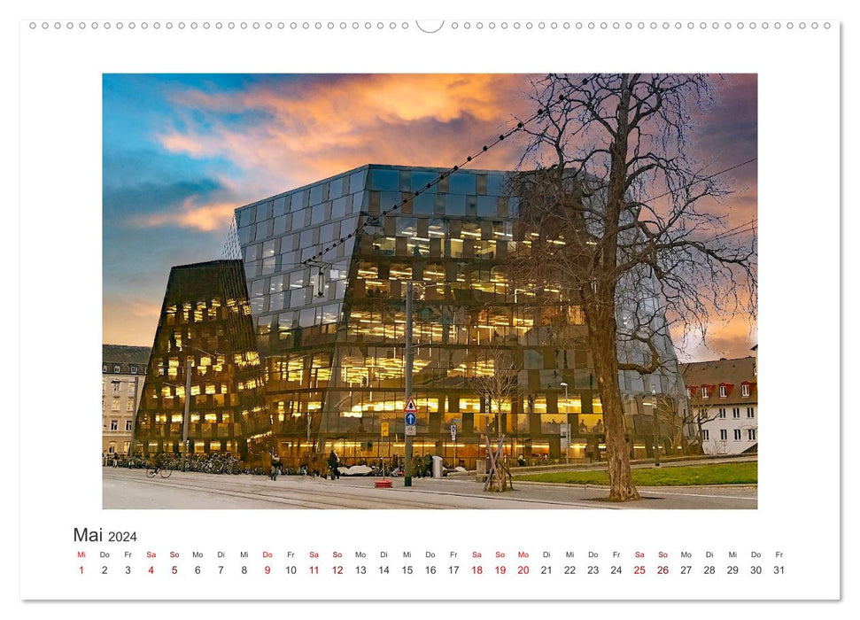 Freiburg - Breisgau Metropolis (CALVENDO Premium Wall Calendar 2024) 