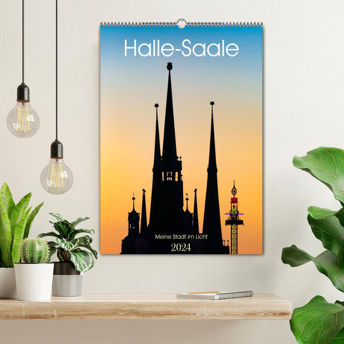 Halle/Saale - Meine Stadt im Licht (CALVENDO Wandkalender 2024)