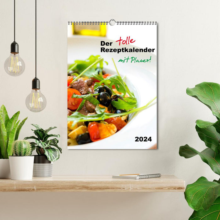 Der tolle Rezeptkalender (CALVENDO Wandkalender 2024)
