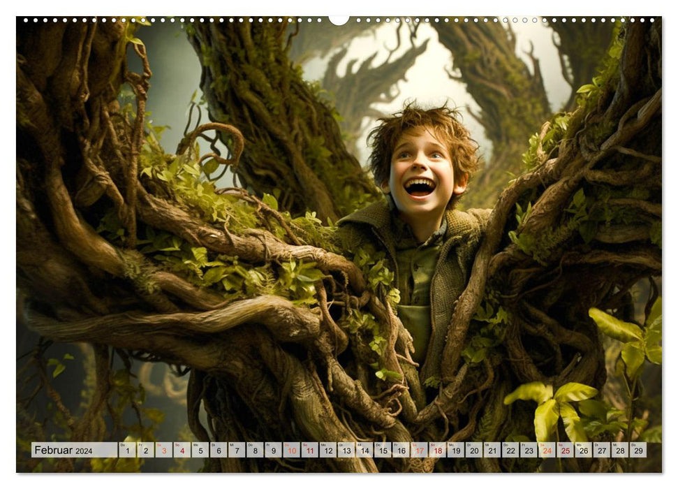 Zauberhafte Märchen aus aller Welt (CALVENDO Premium Wandkalender 2024)