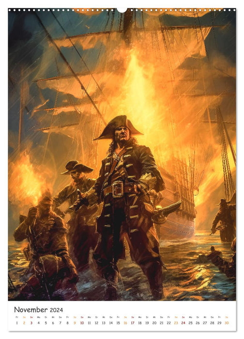 Légende des pirates (Calendrier mural CALVENDO 2024) 