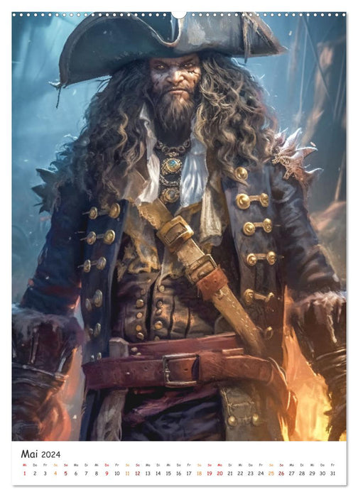 Légende des pirates (Calendrier mural CALVENDO 2024) 