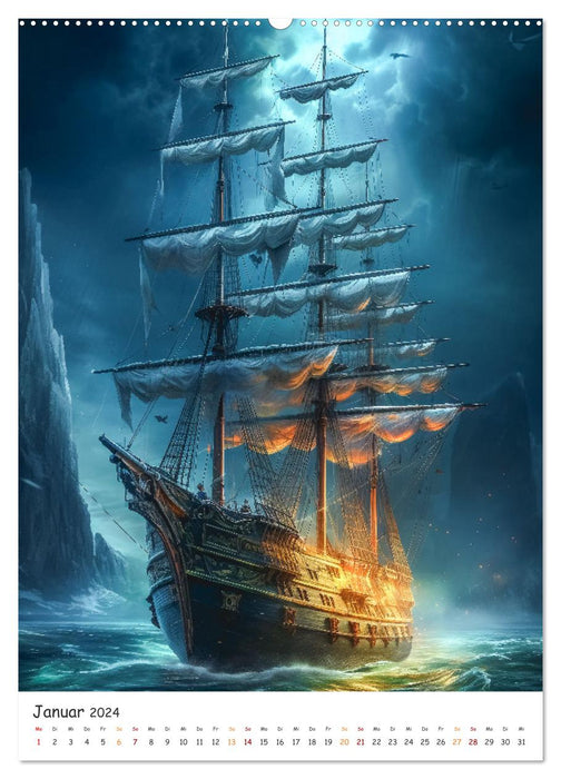 Piraten Legende (CALVENDO Premium Wandkalender 2024)