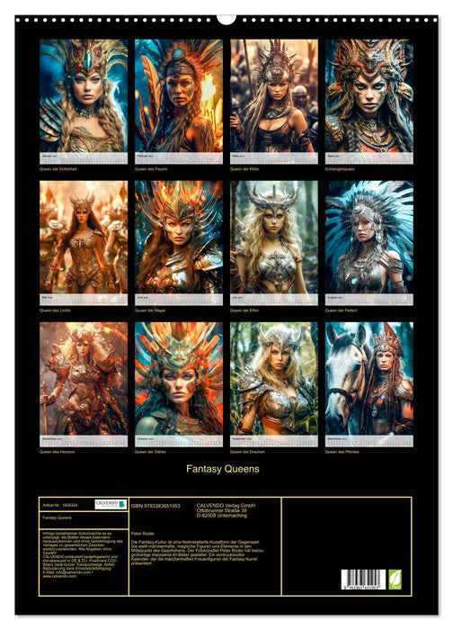 Fantasy Queens (CALVENDO wall calendar 2024) 