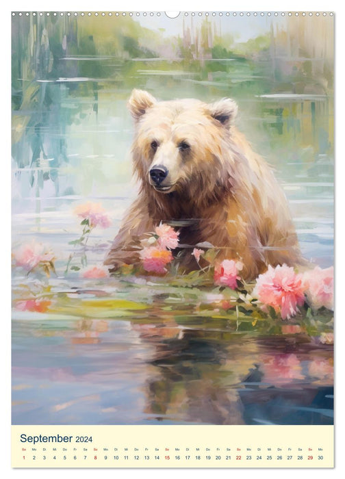 Bears. Fragrant watercolors by Master Petz (CALVENDO wall calendar 2024) 