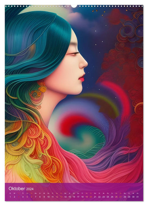 Alle Farben des Regenbogens (CALVENDO Wandkalender 2024)