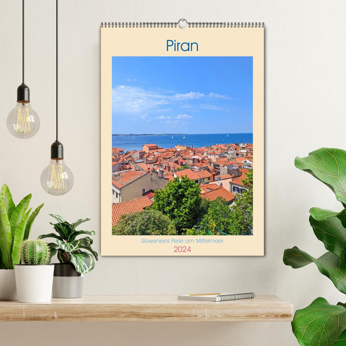 Piran, la perle de la Slovénie sur la Méditerranée (calendrier mural CALVENDO 2024) 