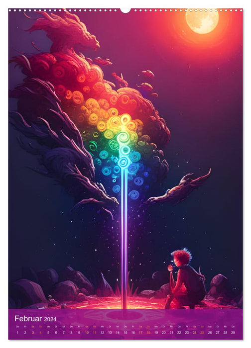 All colors of the rainbow (CALVENDO Premium Wall Calendar 2024) 