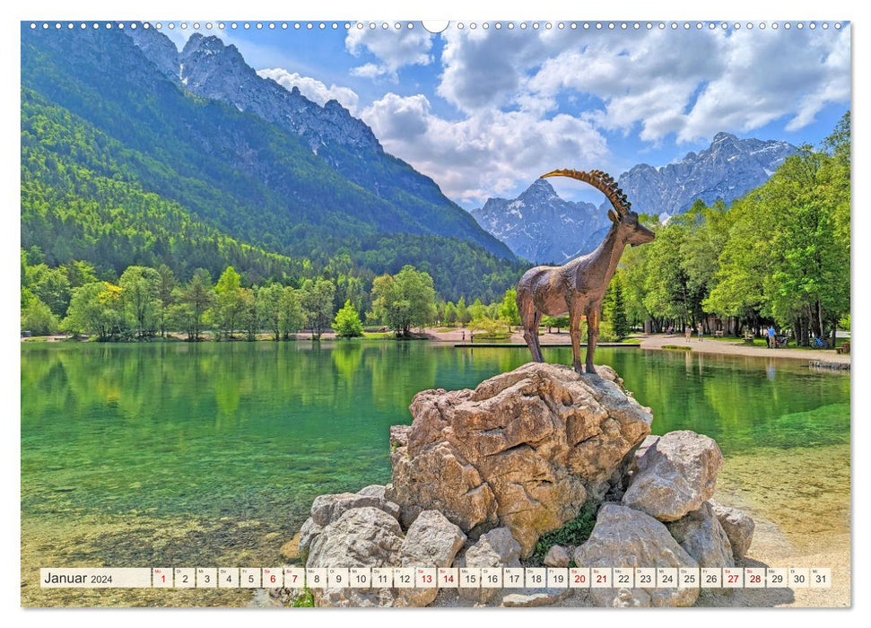 Slovenia - A visual journey through the land of contrasts (CALVENDO Premium Wall Calendar 2024) 