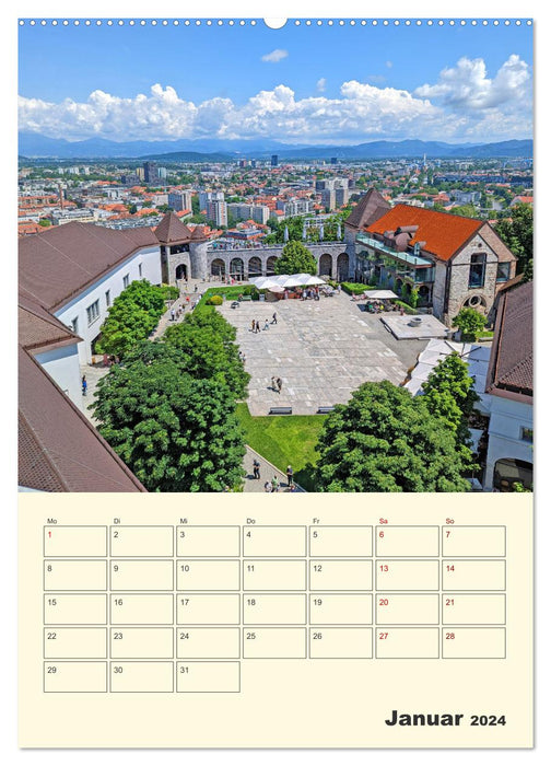 Ljubljana Sloweniens Hauptstadt (CALVENDO Wandkalender 2024)