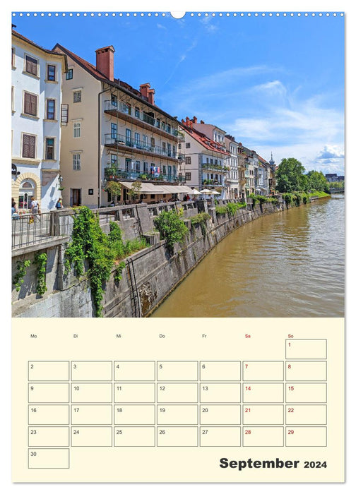 Ljubljana Slovenia's capital (CALVENDO wall calendar 2024) 