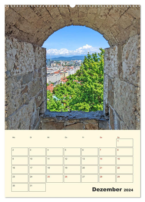 Ljubljana Sloweniens Hauptstadt (CALVENDO Premium Wandkalender 2024)