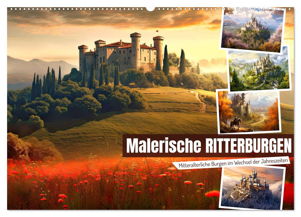 Malerische Ritterburgen (CALVENDO Wandkalender 2024)