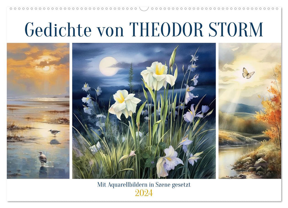 Gedichte von Theodor Storm (CALVENDO Wandkalender 2024)