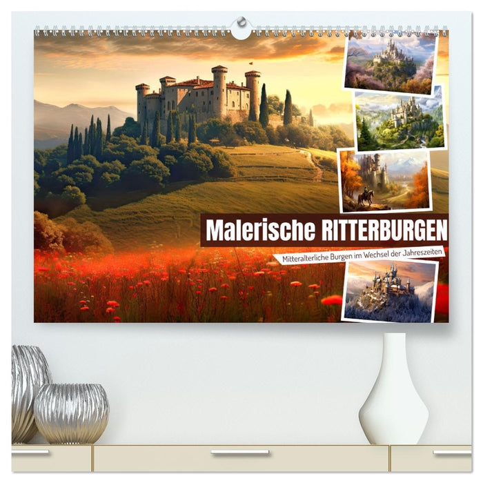 Malerische Ritterburgen (CALVENDO Premium Wandkalender 2024)