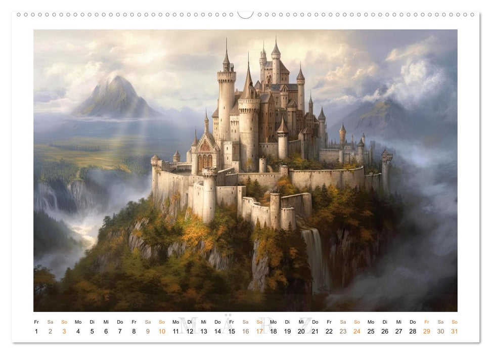 Picturesque knight's castles (CALVENDO Premium Wall Calendar 2024) 