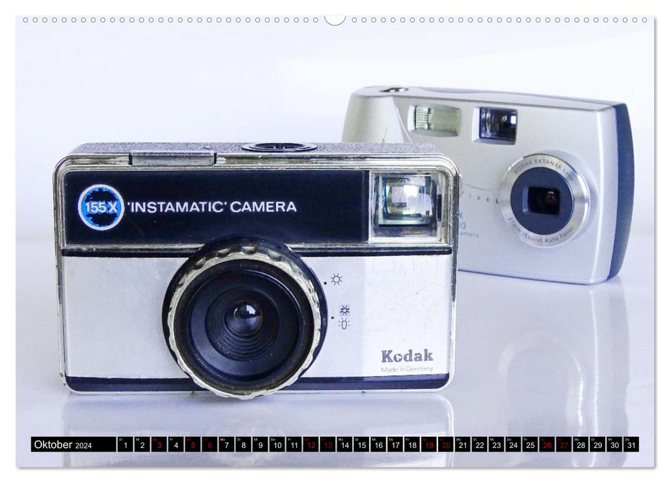 Alte Fotoapparate - Kameras von Kodak der Jahre 1905 bis 1977 (CALVENDO Premium Wandkalender 2024)