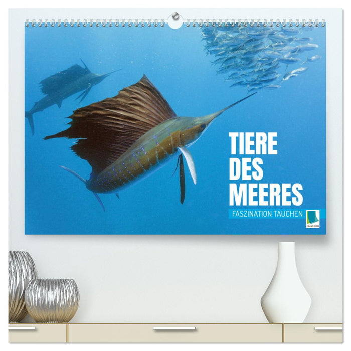 Tiere des Meeres: Faszination Tauchen (CALVENDO Premium Wandkalender 2024)