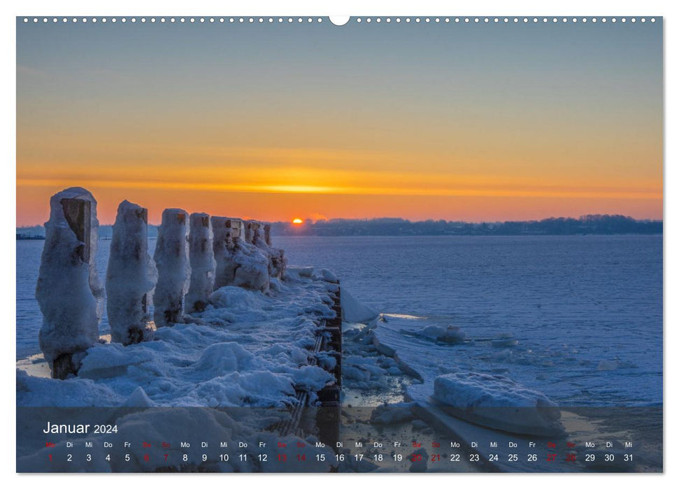 Soleil et mer - la mer fonctionne toujours (calendrier mural CALVENDO 2024) 