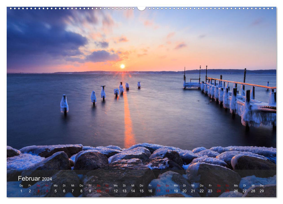 Soleil et mer - la mer fonctionne toujours (calendrier mural CALVENDO 2024) 