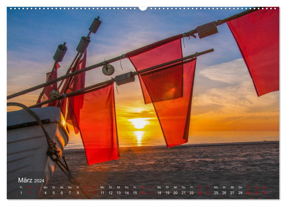 Sun and sea - sea always works (CALVENDO wall calendar 2024) 