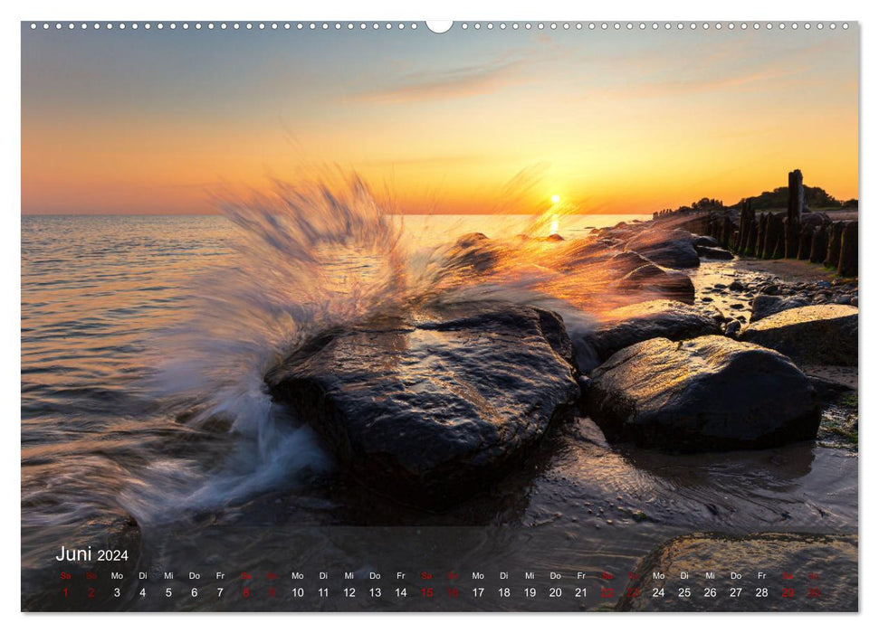 Sun and sea - sea always goes (CALVENDO Premium wall calendar 2024) 