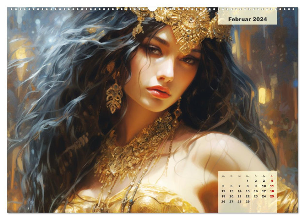 Golden grace. Dreamy, sensual and seductive (CALVENDO wall calendar 2024) 