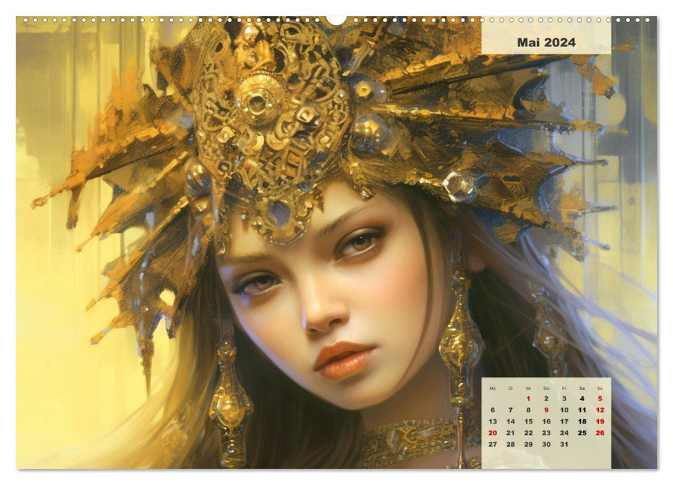 Golden grace. Dreamy, sensual and seductive (CALVENDO wall calendar 2024) 
