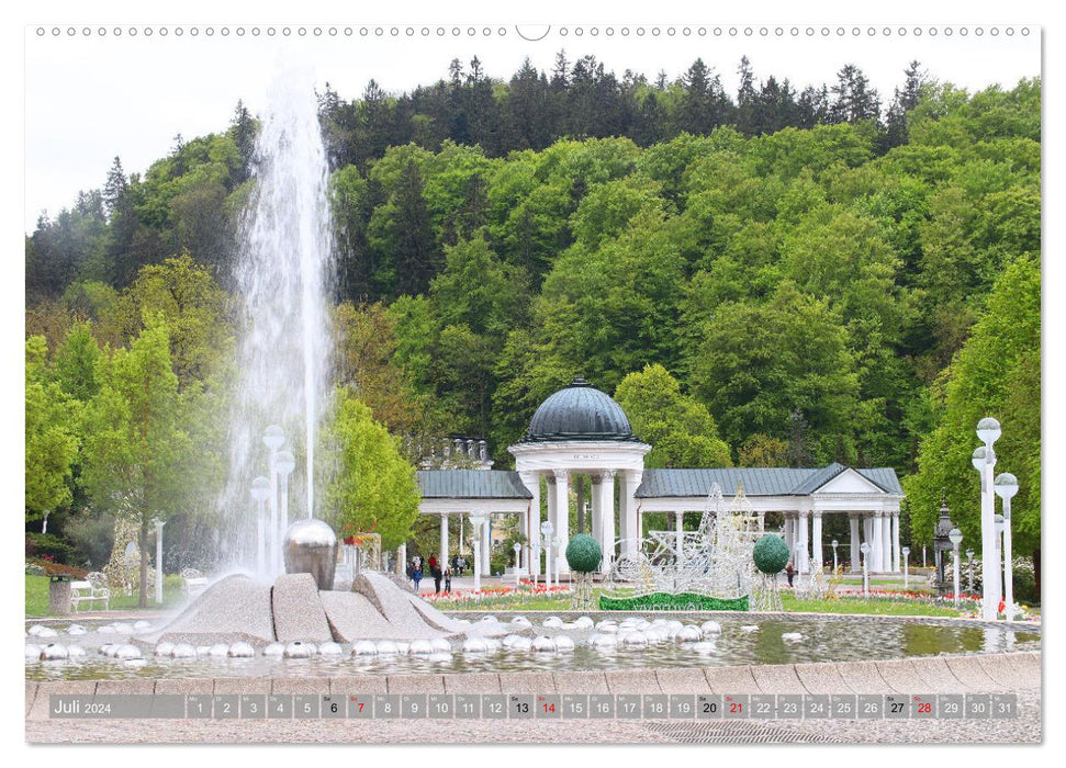 Marienbad en République tchèque (calendrier mural CALVENDO 2024) 