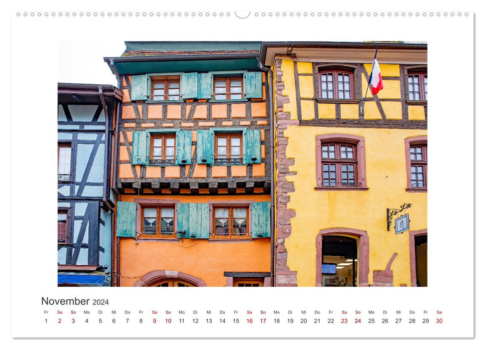 Riquewihr - ein märchenhaftes Dorf im Elsass (CALVENDO Wandkalender 2024)