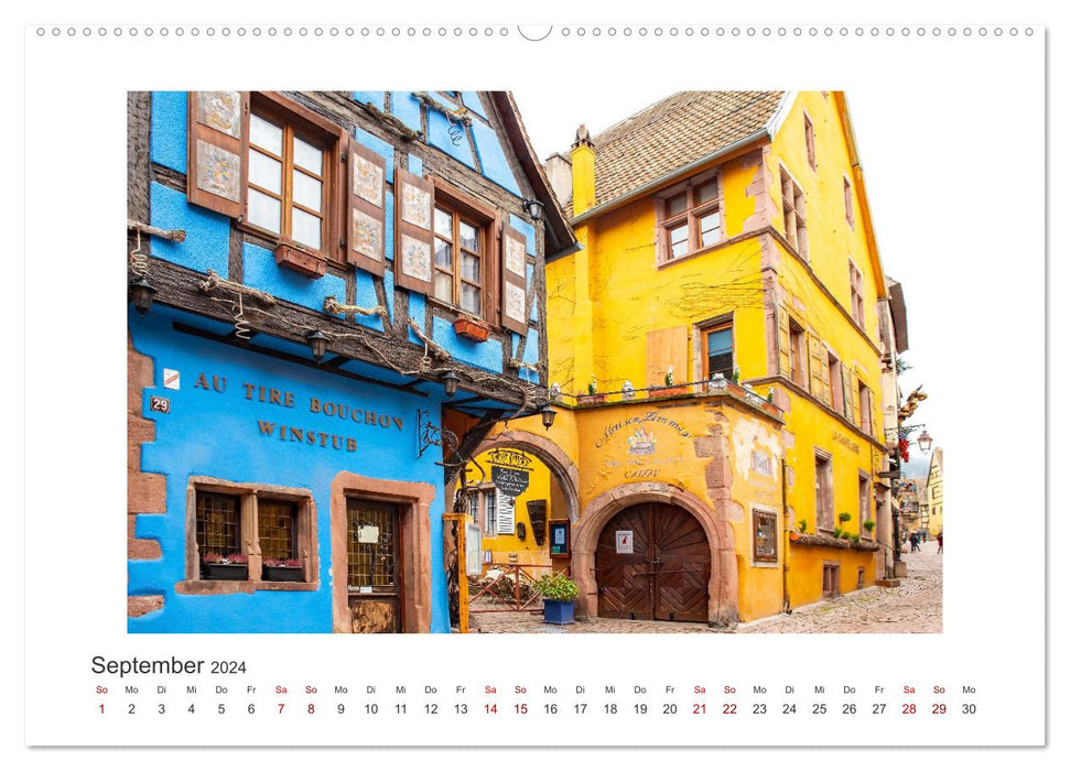 Riquewihr - a fairytale village in Alsace (CALVENDO wall calendar 2024) 