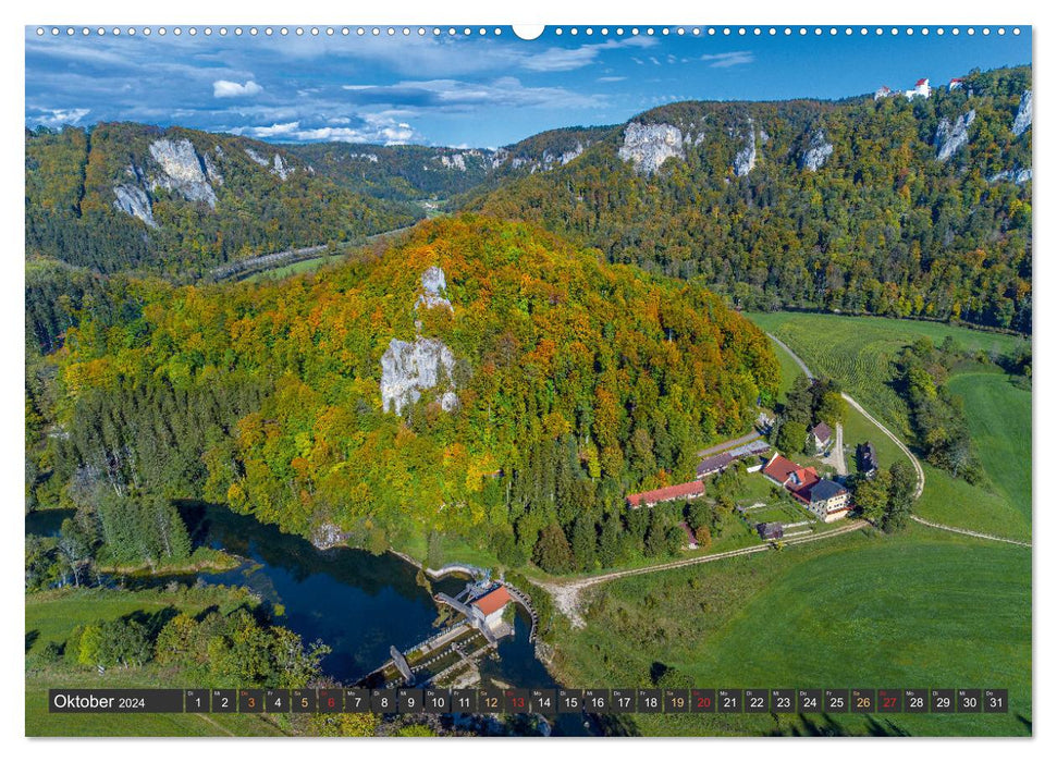 Large Landscape Upper Danube (CALVENDO Premium Wall Calendar 2024) 