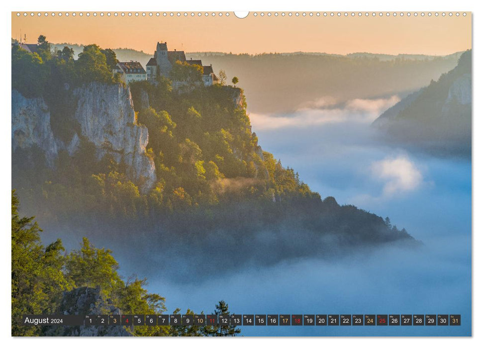 Große Landschaft Obere Donau (CALVENDO Premium Wandkalender 2024)