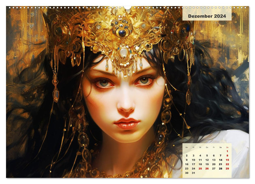 Golden grace. Dreamy, sensual and seductive (CALVENDO Premium Wall Calendar 2024) 