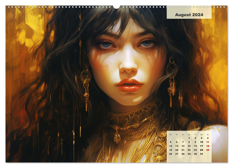 Golden grace. Dreamy, sensual and seductive (CALVENDO Premium Wall Calendar 2024) 