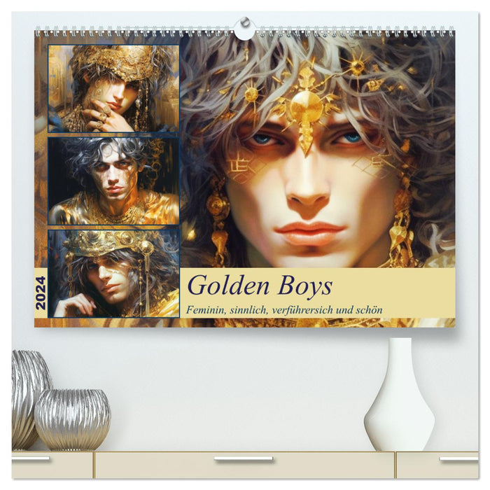 Golden Boys. Feminine, sensual, seductive and beautiful (CALVENDO Premium Wall Calendar 2024) 