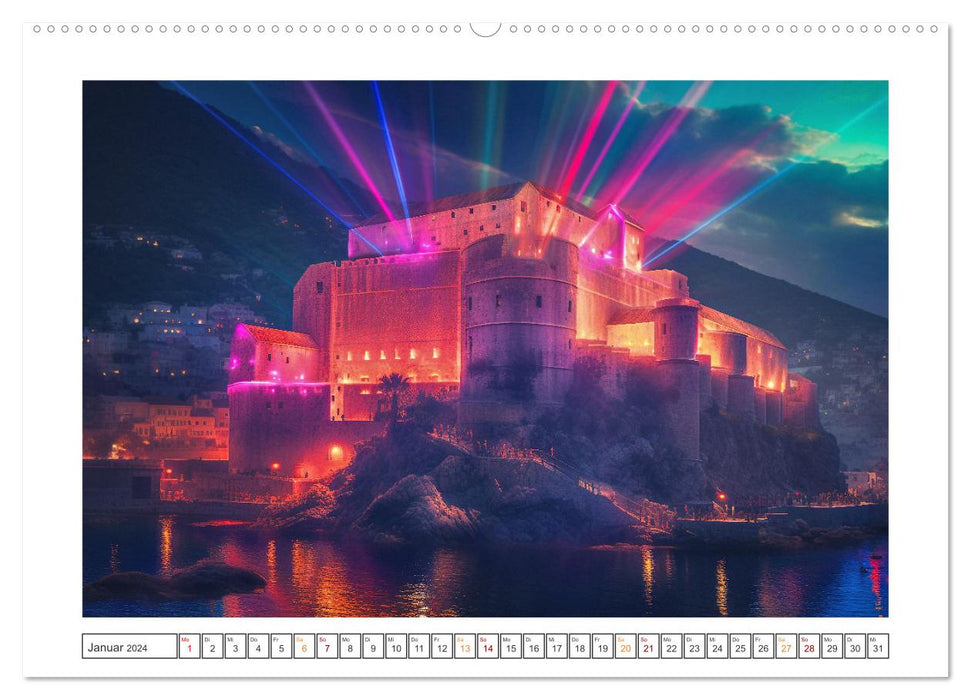 Monuments d'Europe (calendrier mural CALVENDO 2024) 